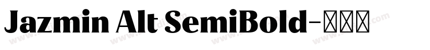 Jazmin Alt SemiBold字体转换